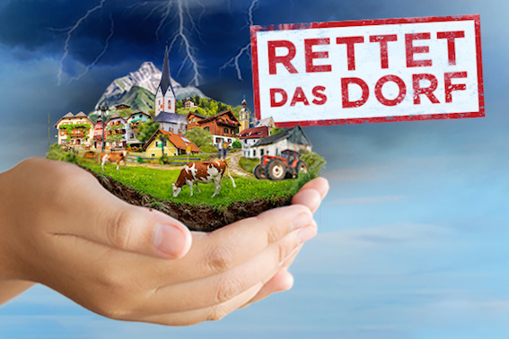 Rettet das Dorf, Cover